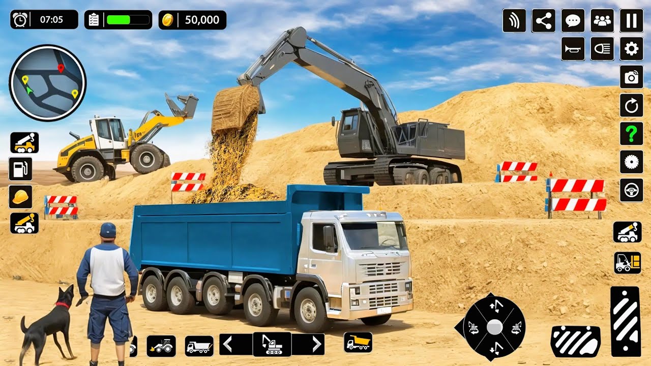 🔥New Large City Road Construction Gameplay 🚧 - Android Gameplay