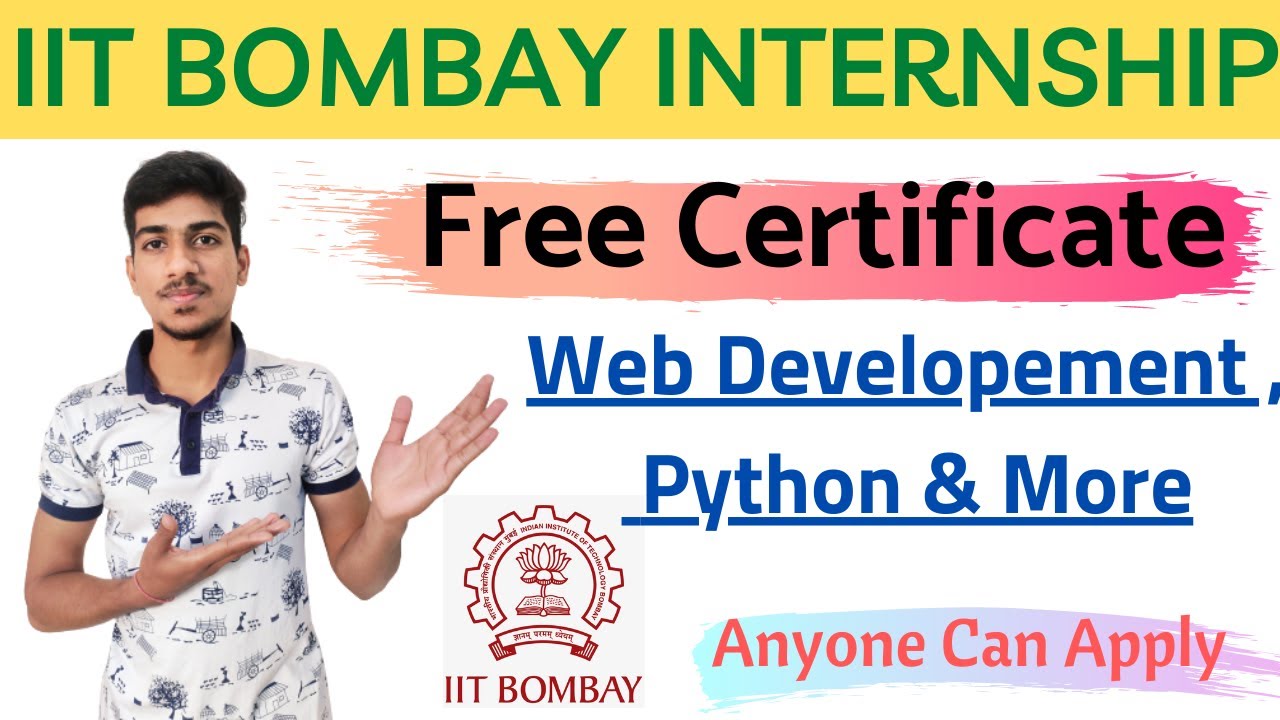 IIT Bombay Internship 2021 | Work from Home Internship | IIT free Certificate