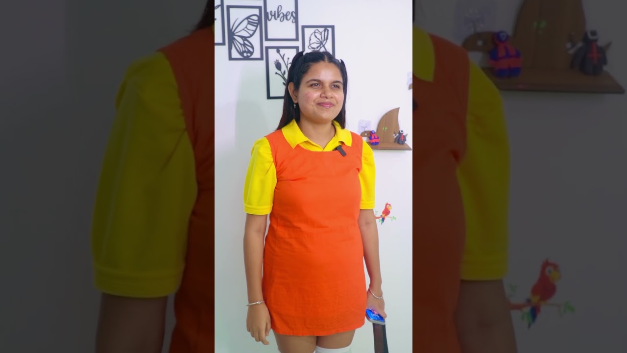 Squid Doll 😨 Ne dia dance Challenge 💃 | squid game Shorts | School Life #youtubeshorts #squidgame