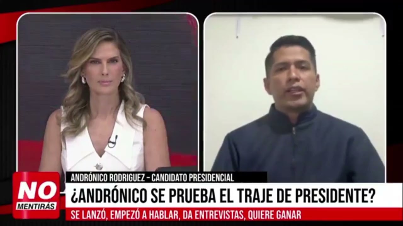 "EL OBJETIVO ES GANAR LAS ELECCIONES, SER PRESIDENTE"NO ESTAMOS PROBANDO SUERTE" Andrónico Rodríguez