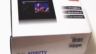 開封! まずテレビを見るっ! AD707TV Android4 7型フルセグタブレット 防水 地デジ ～ Opening! First AD707TV Android4 place