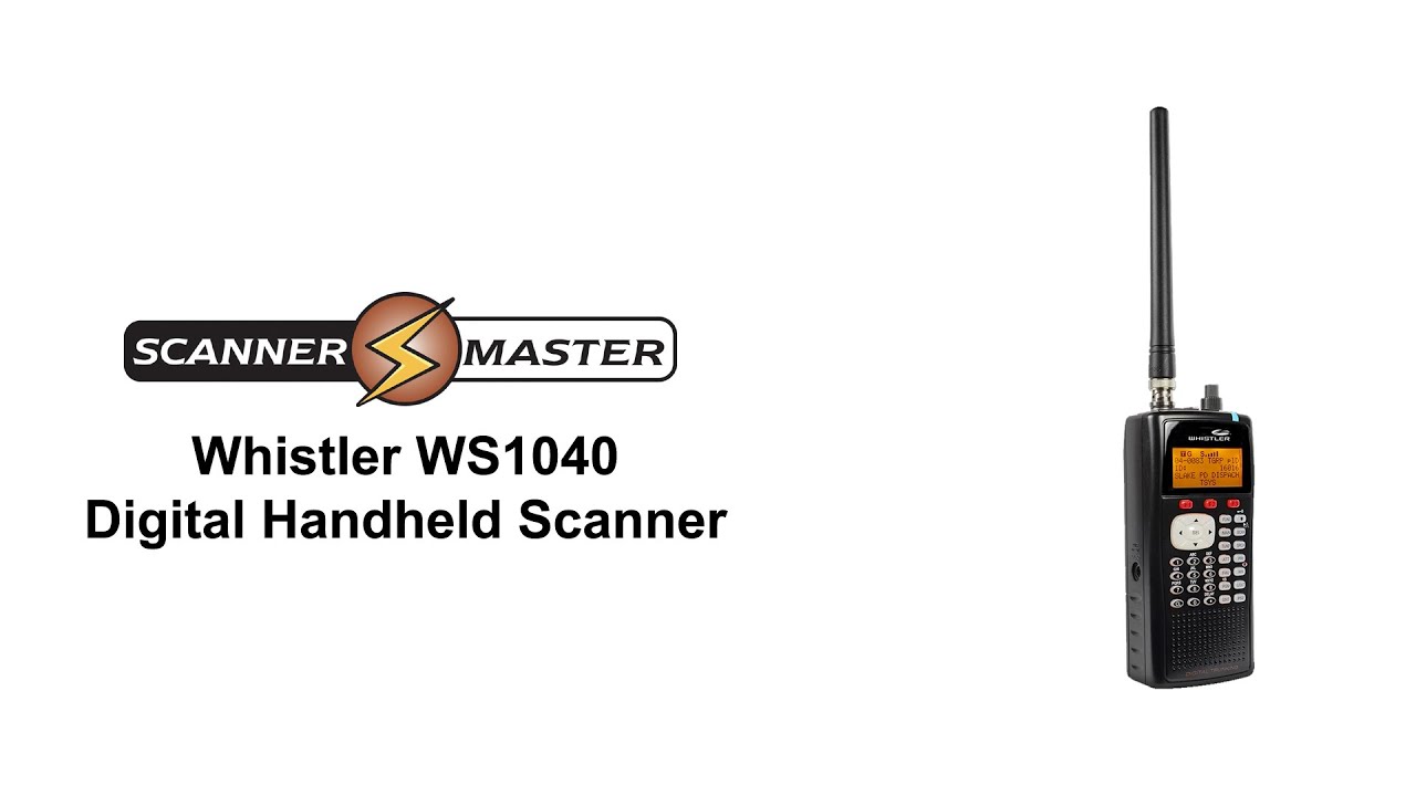 Whistler WS1040 Digital Handheld Scanner Scanner Master