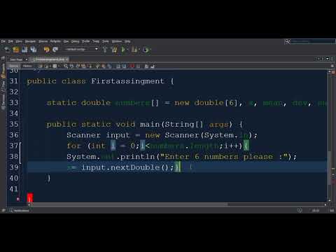 Java Program to Find Mean & Standard deviation SD | Array Required
