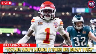 Taylor Swift Reacts to Chiefs Draft Pick Xavier Worthy | New Heights Podcast । USA TODAY NEWS