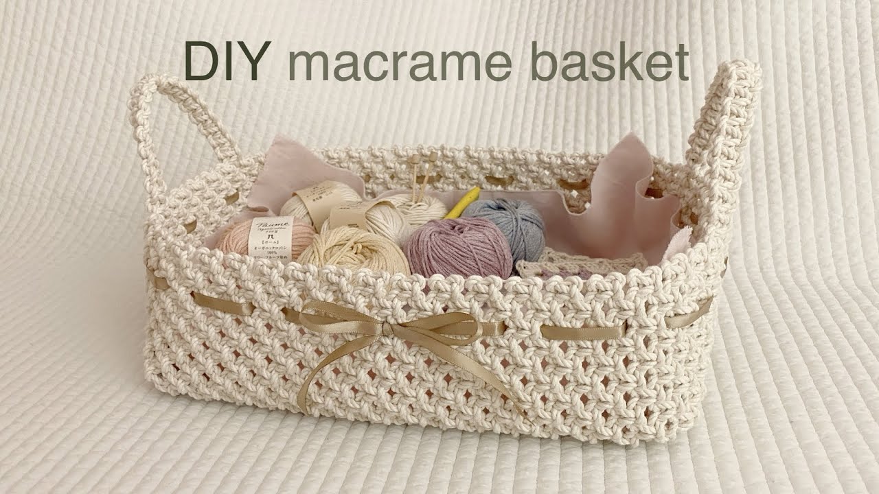 DIY | macrame basket | корзина макраме
