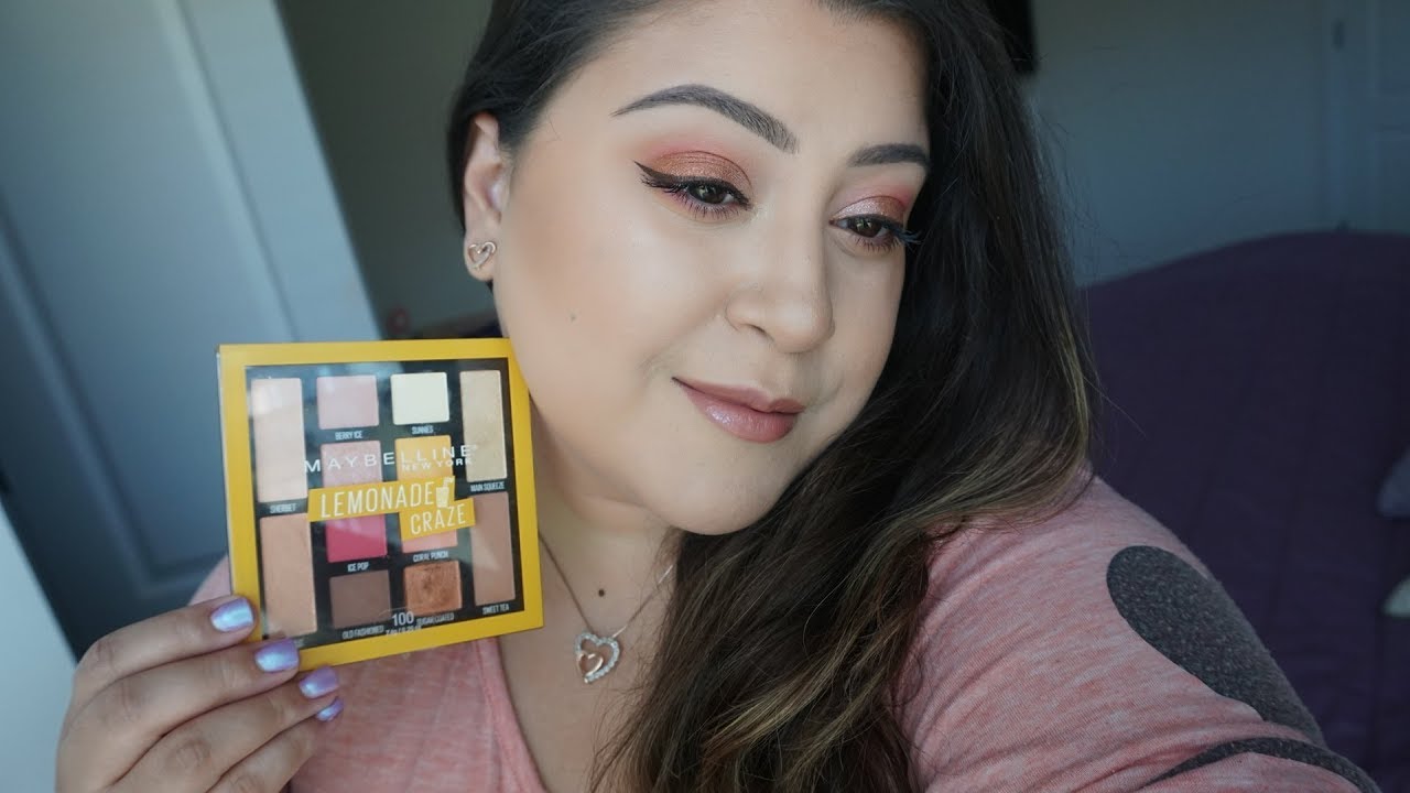 NEW Maybelline Lemonade Craze Palette Review + Swatches + Makeup Look