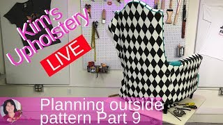 Upholstering A Fancy Club Chair Part 9 Planning outside pattern