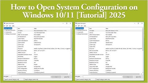 How to Open System Configuration on Windows 10/11 [Tutorial] 2025
