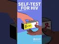 3 facts about HIV self-testing
