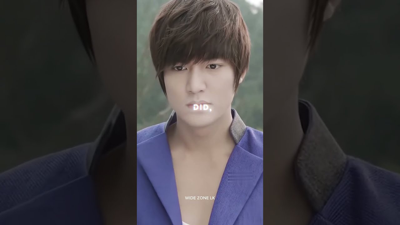 Lee Min Ho Under The Influence edit | lyrics whatsapp status