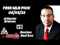 MLB Picks and Predictions - Atlanta Braves vs Boston Red Sox, 8/9/22 Best Bets, Odds & Betting Tips