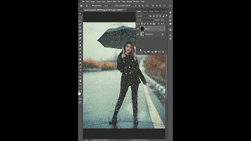 Create Rain Effect in photoshop #Shorts