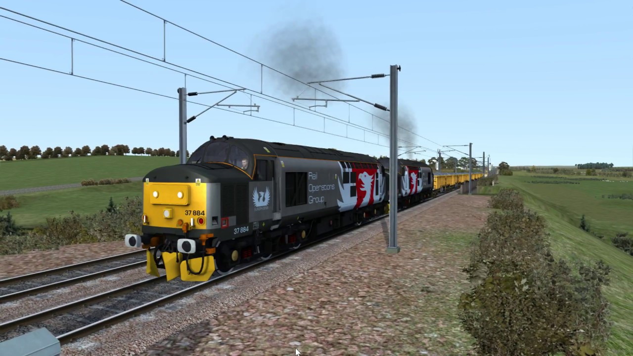 Train Simulator 2018 Class 37 wheel slip thrash YouTube