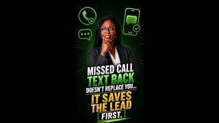 High ROI - Missed Call Text-Back Recap! #shorts