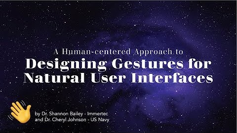 Designing Gestures for Natural User Interfaces (HCII 2020 Presentation)