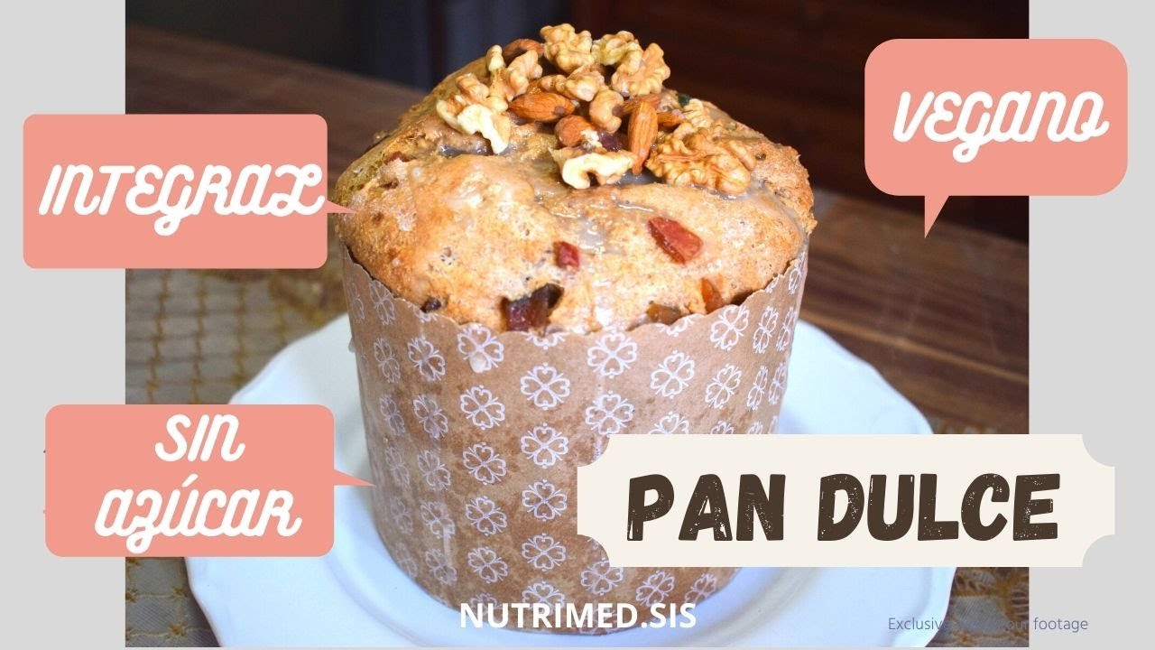 🌟✨PAN DULCE NAVIDEÑO VEGANO, INTEGRAL Y SIN AZÚCAR 🌟✨