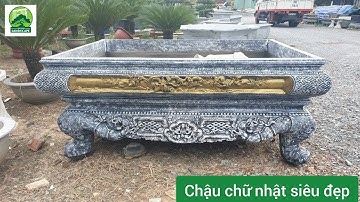 Chậu hình Chữ Nhật đẹp giá rẻ nhất Bình Dương - 0944353629 #chauchunhat #chauhinhchunhat