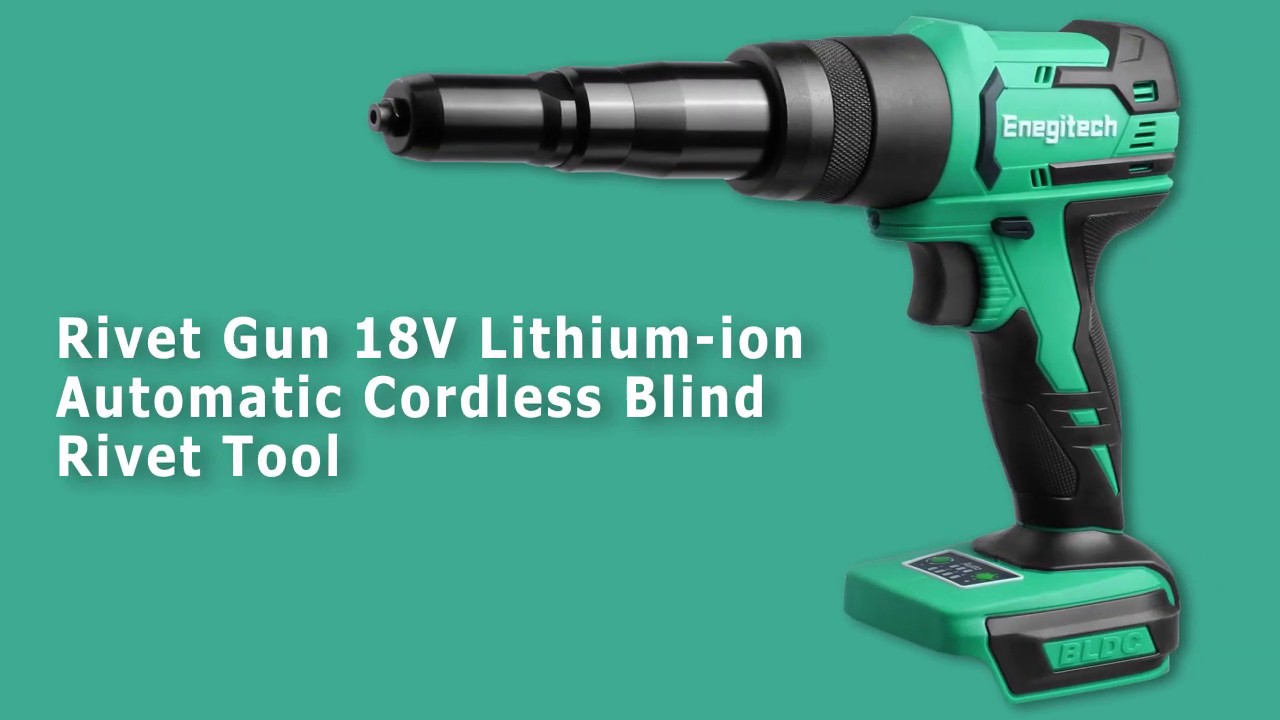 Enegitech - 18V Lithium-ion Rivet Gun - YouTube