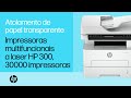 Limpar um engarrafamento de papel | Séries de impressoras HP Laser MFP 300 e 30000