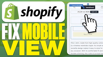 How To Fix Mobile View On Shopify 2025