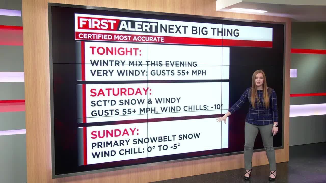 19 First Alert Weather Days: Rain and snow moving in; damaging winds ...