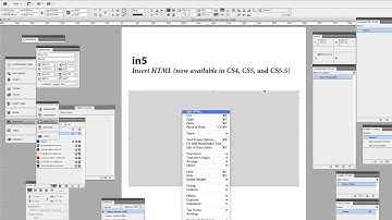 in5 v1.4 New Feature: HTML Embedding pre-InDesign CS6
