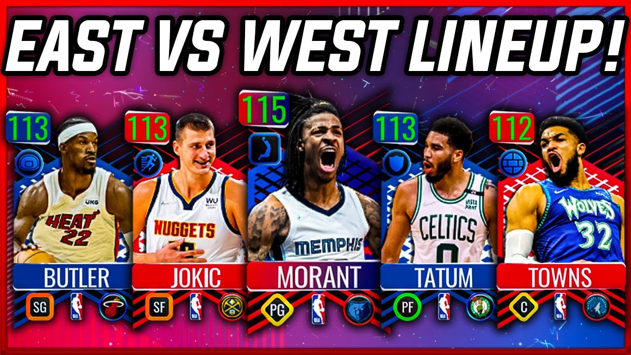 FULL East VS West Lineup GAMEPLAY In NBA Live Mobile Season 6!
