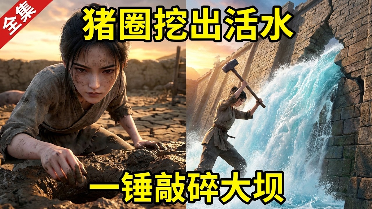 🔥【一口氣看完】大旱三年全城等死!我躲在豬圈挖出救命活水,奸商嘲笑下秒跪地求饒!看落魄千金如何靠地質學手撕權貴,查出斷流陰謀,一錘敲碎十丈大壩#短劇