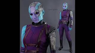 Alyson Tabbitha Con Su Cosplay De Nebula De Guardianes De La Galaxia 