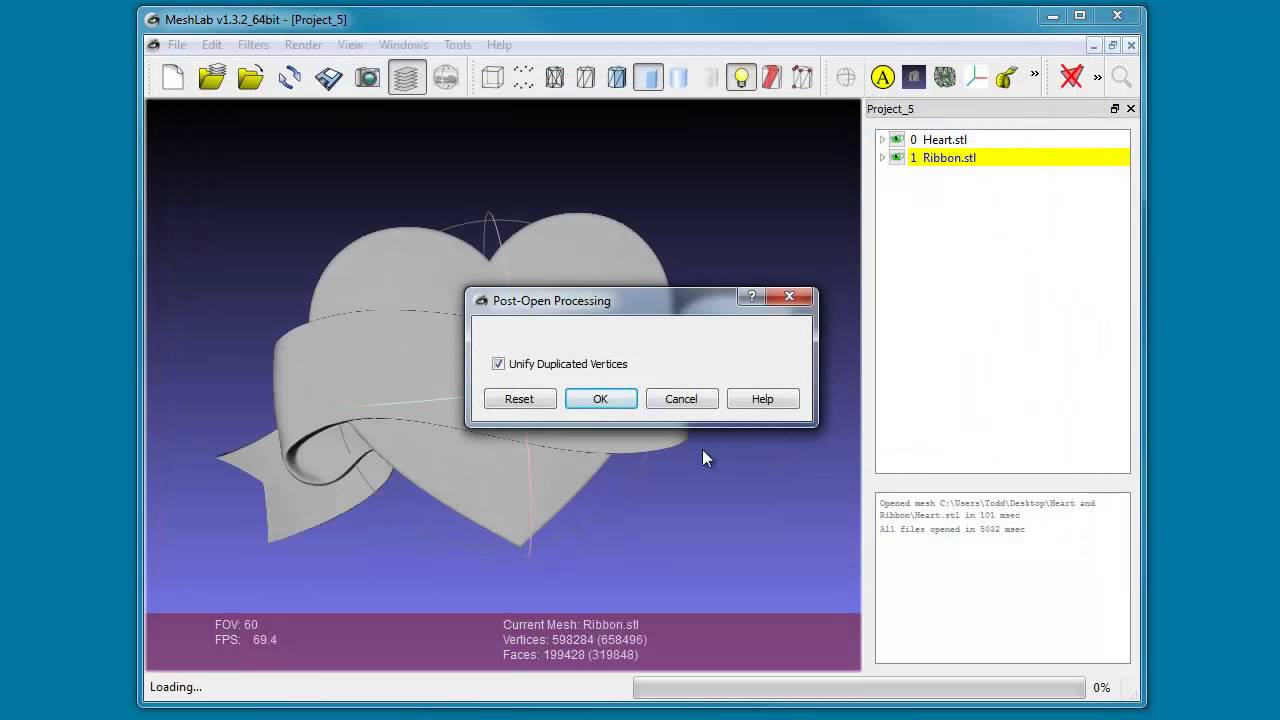 using meshlab using meshlab