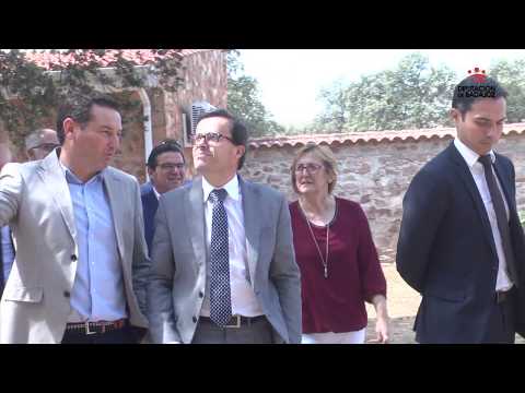 Miguel Ángel Gallardo visita la localidad de Higuera de la Serena