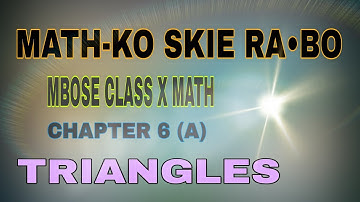 Mbose Class X Math Exercise 8(b) // Garochi Math-ko skie Ra•bo