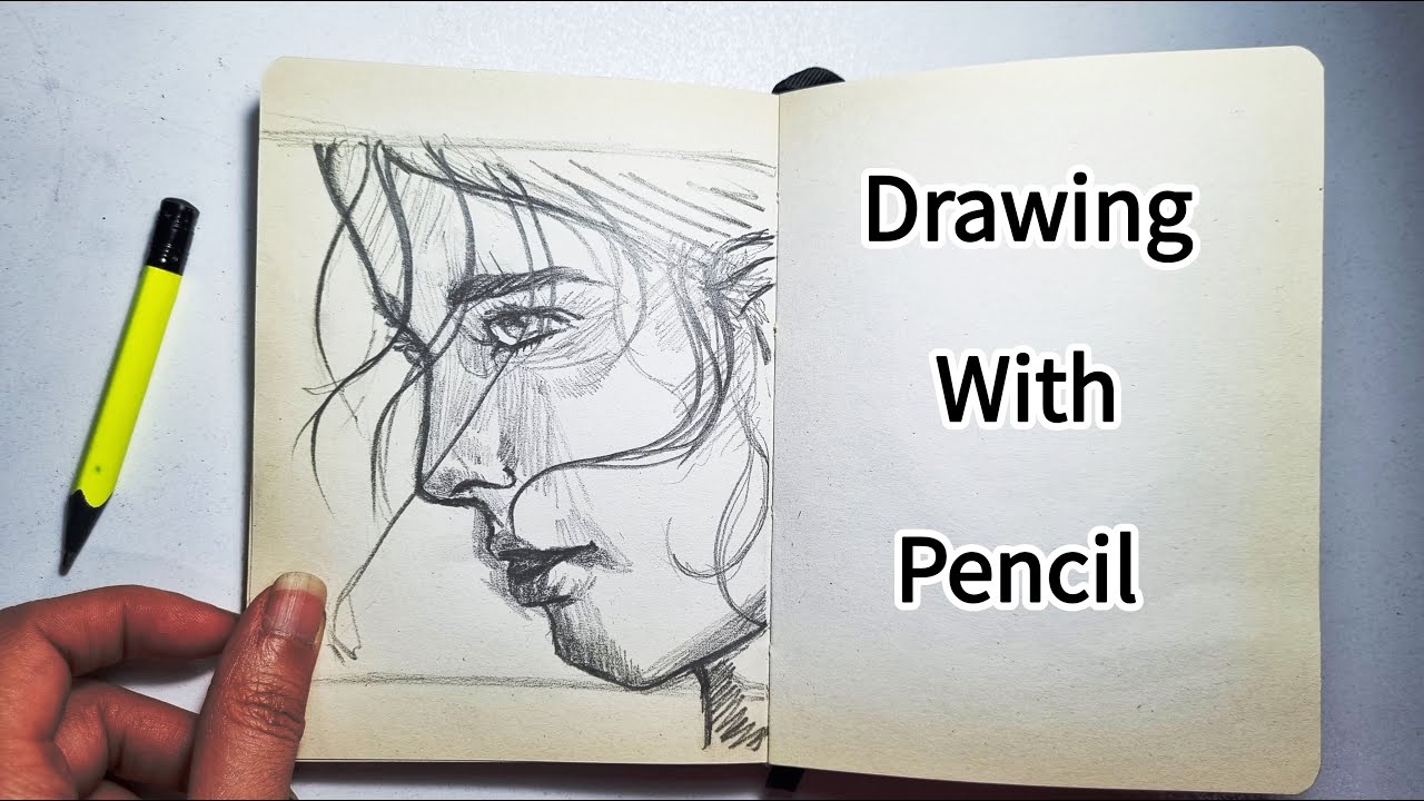 Drawing Portrait With Pencil | Easy Drawing Portrait For Beginners ...