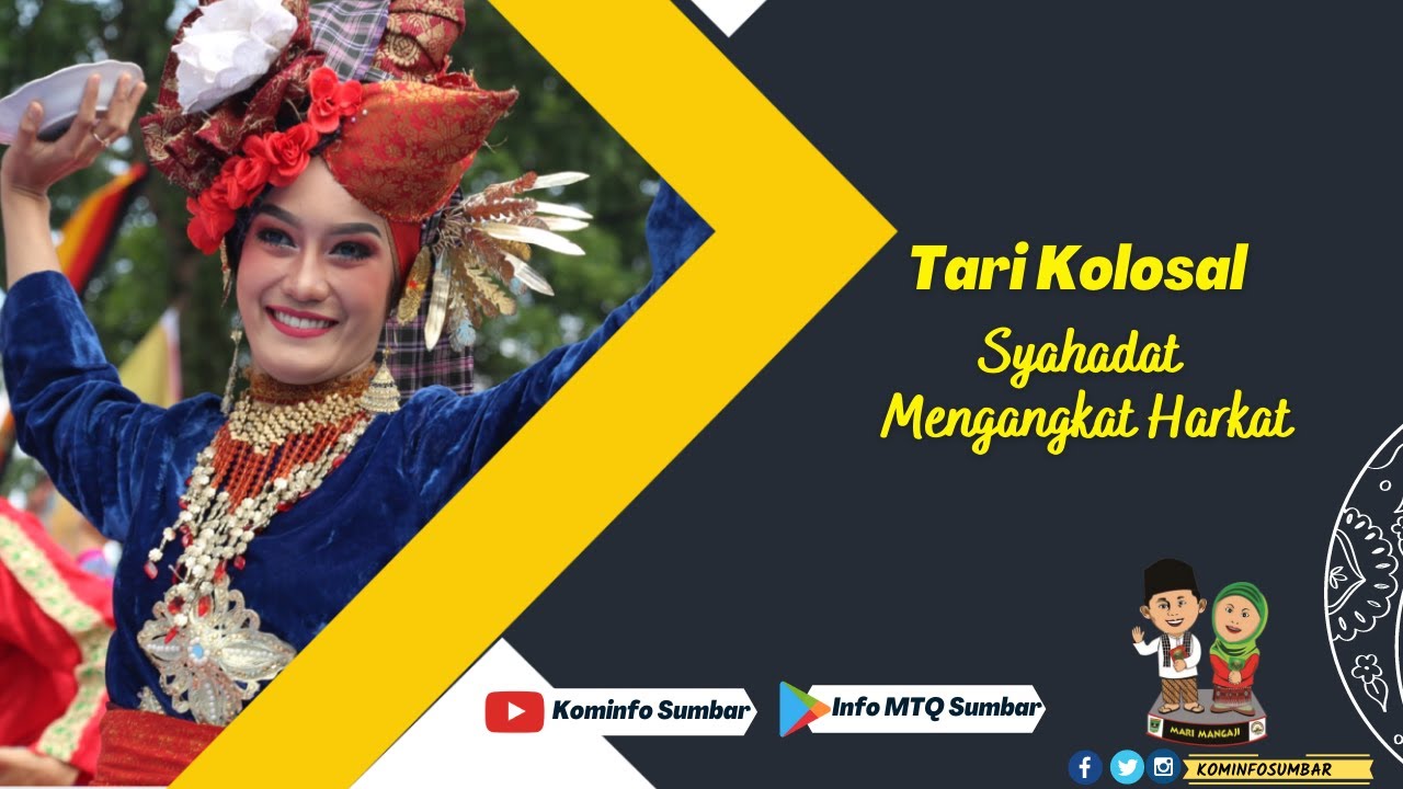 Penampilan Tari Kolosal Syahadat mengangkat Harkat Pada Saat Pembukaan MTQ Nasional XXVIII