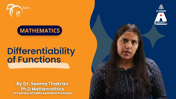 Differentiability of Functions | Mathematics | S Chand Academy