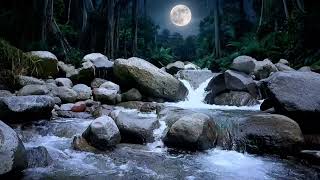 🪷 Harp Meditation & Flowing River Sounds 🌊 Healing Music for Deep Sleep and Calm Mind