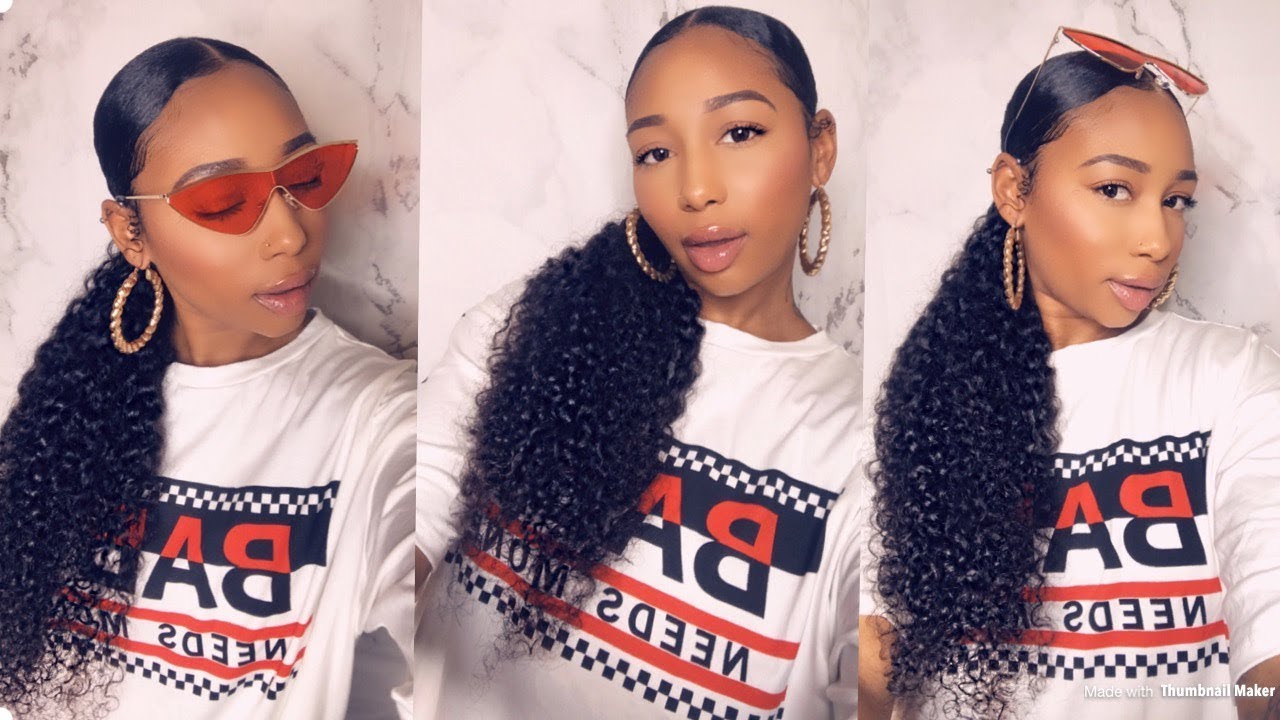 Sleek Low Ponytail Using Bundle Hair Ft Beauty Forever