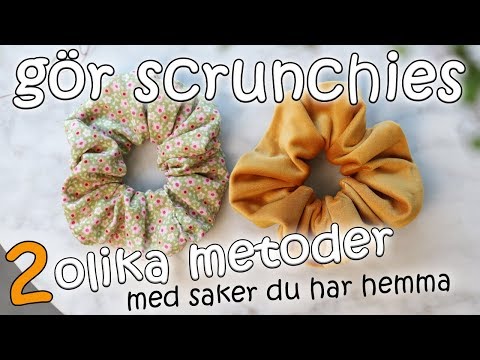 Scrunchie DIY svenska | 2 enkla metoder (svenska)