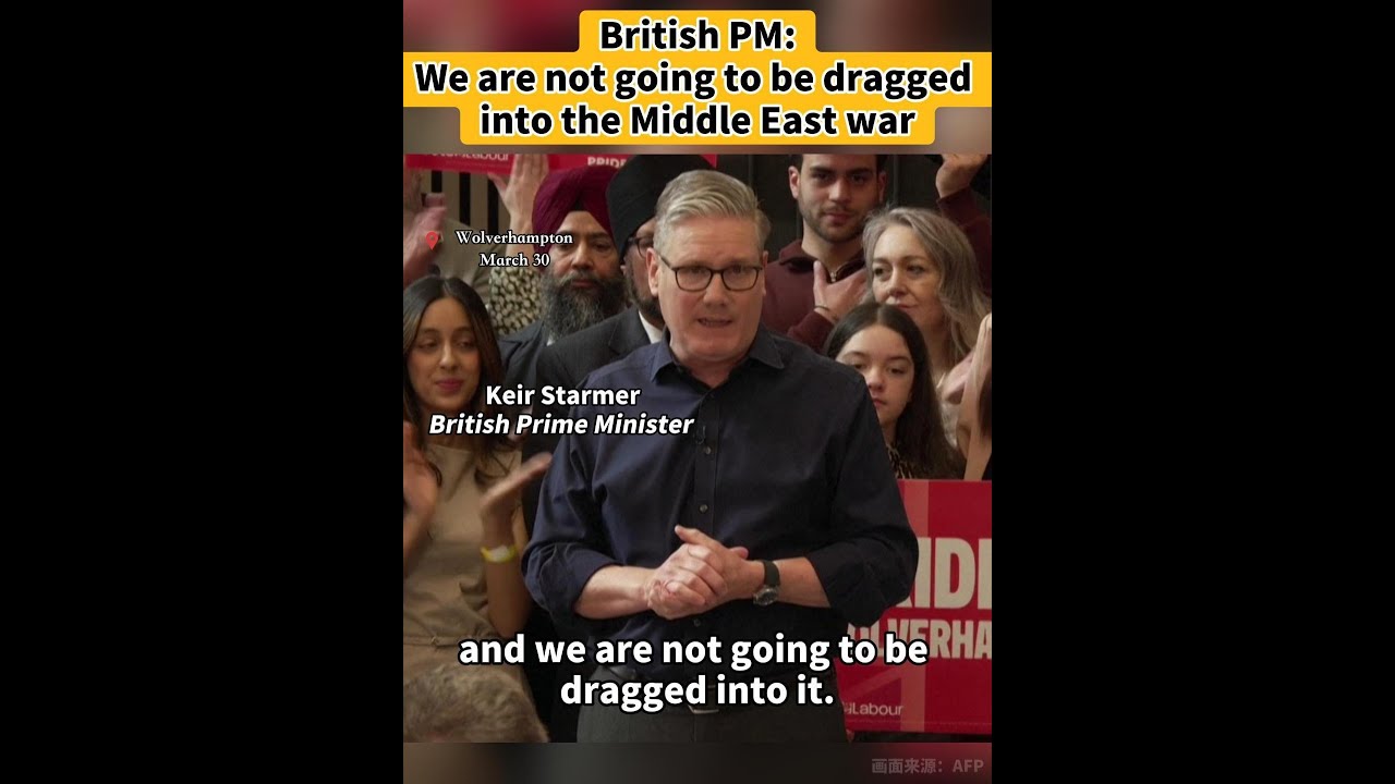 UK won't get dragged into Middle East war: Starmer