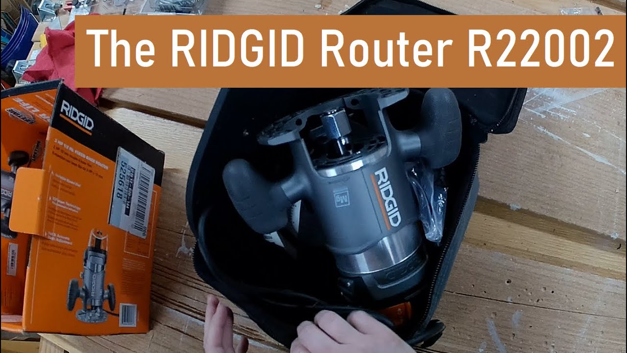 Ridgid R6002 RIDGID router model R22002. Intended for table use, but there's a ...