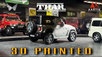 New Mahindra Thar Scale Model 1 32 3D Printed Thar Miniature #thar