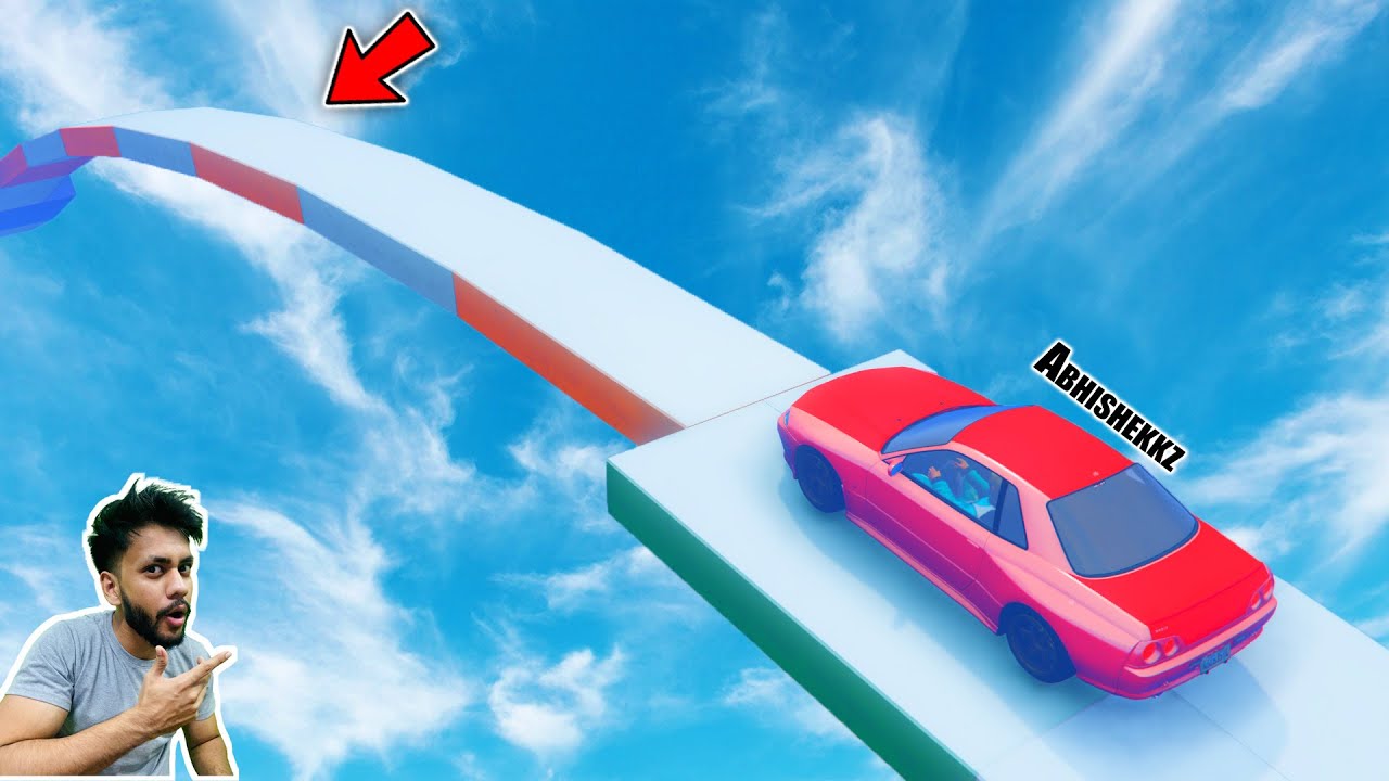 99.999% People Failed To Balence Their Car on This Snow Parkour GTA 5