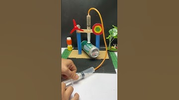Hydraulic pressure machine project #hydraulic #science #experiment #project #tech #dcmotor #shorts