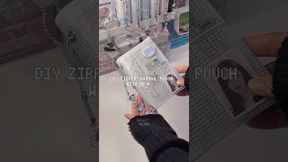 DIY ZIPPER JOURNAL POUCH WITH ME ✶⋆.˚ #journal #journaling #diy #pouch #daiso #kpop #itzy