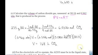 Electrochemistry AP FRQ 2013 #2
