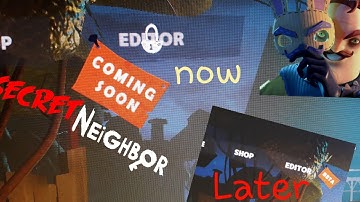Secret Neighbor How To Unlock Editor Beta!