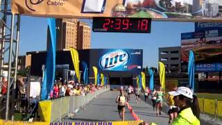 2013 Akron Marathon women's winner, Ludmila Stepanova