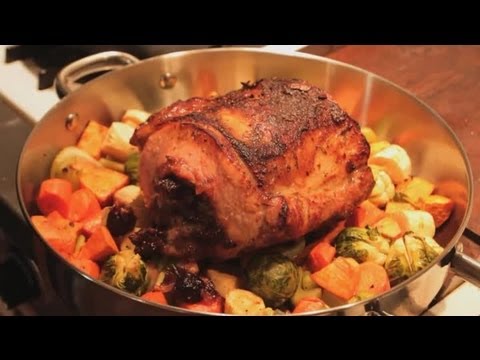 Fruit Stuffed Pork Loin With a Brandy Sauce : Gourmet Recipes