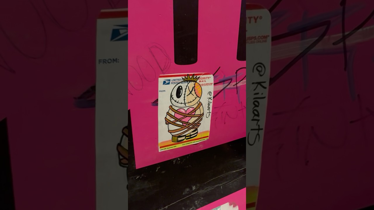 Sticker tagging the streets of New Orleans! Come along and see where the Voodoo Bandits go!