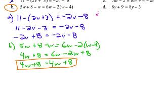 Alg 1 Unit 2 Study Guide #5, 6